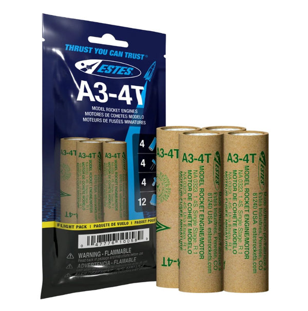Echo Six Hobbies - Estes A3-4T Model Rocket Engine Flight Pack - product detail 3