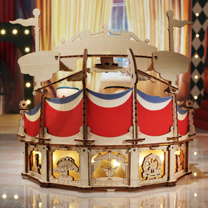 Echo Six Hobbies - ROKR Tilt-A-Whirl DIY Music Box 3D Wooden Puzzle EA04 (ROEEA04), image 4