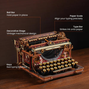 Echo Six Hobbies ROKR Mechanical Typewriter LK703C Magic Version, product image 4