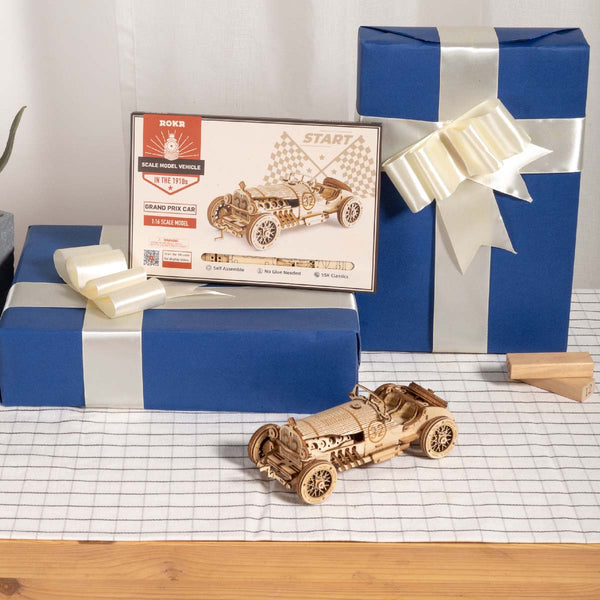 Echo Six Hobbies ROKR Grand Prix Car scale model 3D wooden puzzle, product image 4