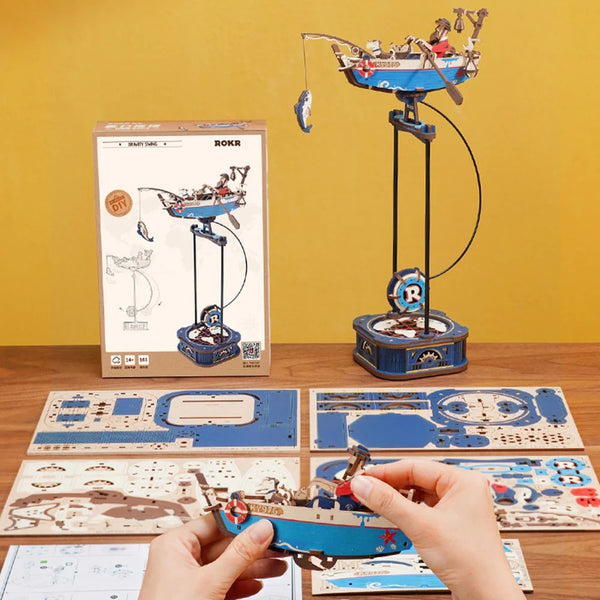 Echo Six Hobbies - ROKR Ocean Fisher Pendulum Balance Toy 3D Puzzle (ROEMCD02), image 4