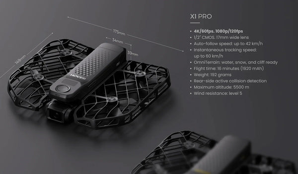 Echo Six Hobbies HOVERAir X1 PRO 4K Flying Camera Drone