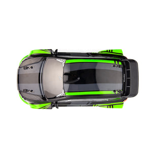Echo Six Hobbies – BlackZon Vyper RX green and black rally car, top view