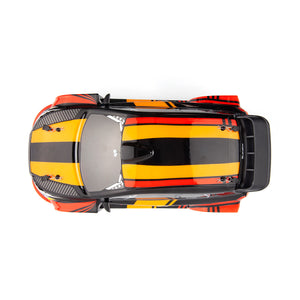 Echo Six Hobbies – BlackZon Vyper RX Turbo red and orange rally car, top view