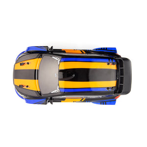 Echo Six Hobbies – BlackZon Vyper RX Turbo blue and orange rally car, top view