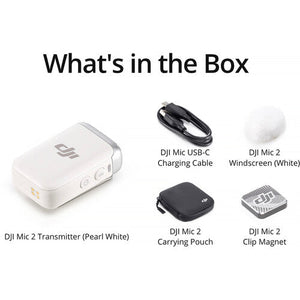 Echo Six Hobbies DJI Mic 2 Transmitter/Recorder with Built-In Microphone (Platinum White) – Image 5 | DroneNerds