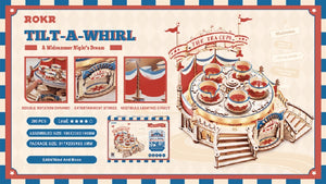 Echo Six Hobbies - ROKR Tilt-A-Whirl DIY Music Box 3D Wooden Puzzle EA04 (ROEEA04), image 5
