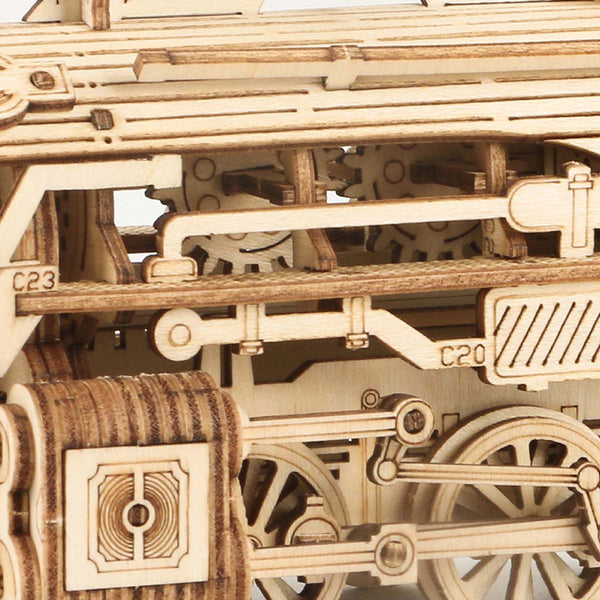 Echo Six Hobbies - ROKR Prime Steam Express Train 3D Wooden Puzzle (ROEMC501), image 5