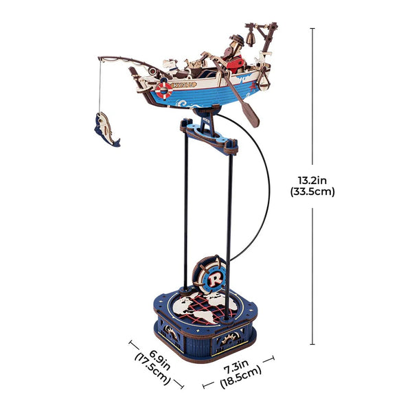 Echo Six Hobbies - ROKR Ocean Fisher Pendulum Balance Toy 3D Puzzle (ROEMCD02), image 5