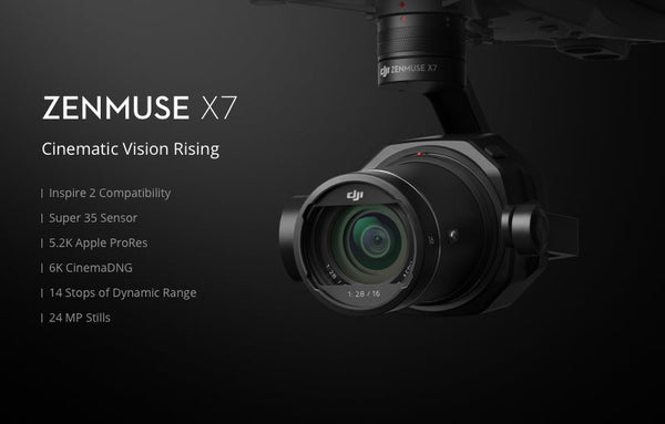 Echo Six Hobbies DJI Zenmuse X7 Cinematic Gimbal Camera (Lens Excluded)