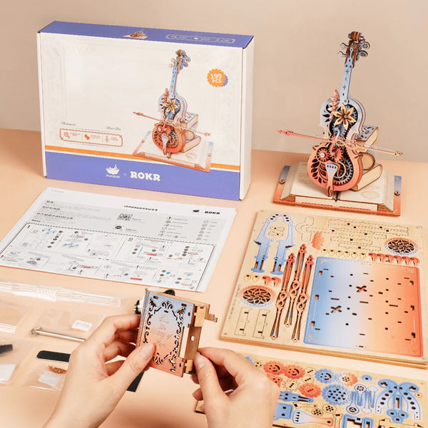 Echo Six Hobbies — ROKR Symphony of Gorgeous Dreams AMK63M — rotating flower detail