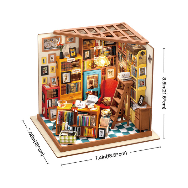 Echo Six Hobbies Rolife Sam's Study library miniature house, product image 6