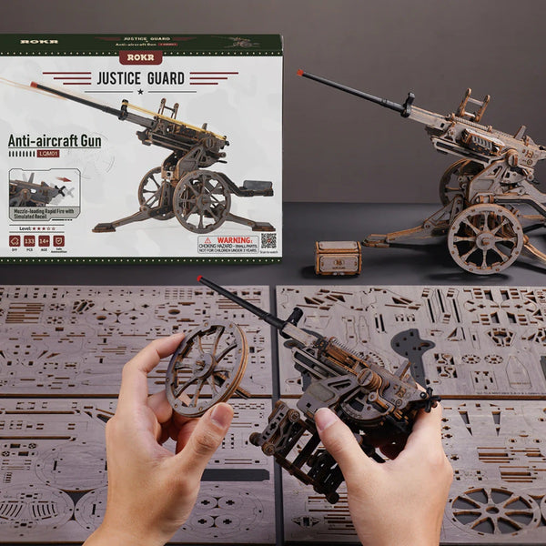 Echo Six Hobbies Robotime ROKR Anti-aircraft Gun LQM01, image 6