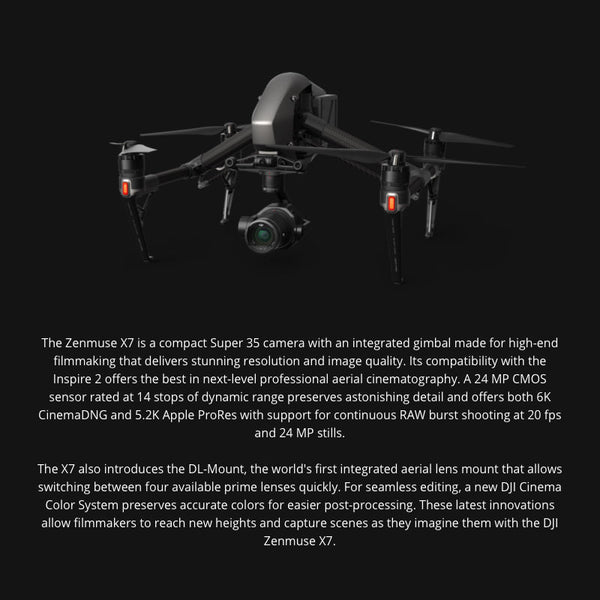 Echo Six Hobbies DJI Zenmuse X7 Cinematic Gimbal Camera (Lens Excluded)