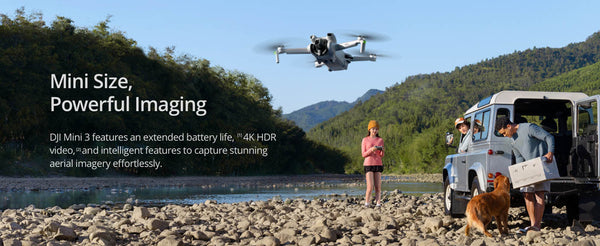 Echo Six Hobbies DJI Mini 3 (DJI RC) Camera Drone 4k HDR 38-min Flight Time Vertical Shooting