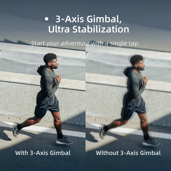 Echo Six Hobbies Skyrover S1 3-axis gimbal versus unstabilized footage comparison