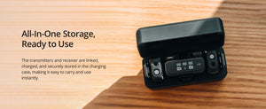 Echo Six Hobbies DJI Mic (2TX+1RX+Charging Case) Microphone 250m (820 ft.) Range 15-Hour Battery