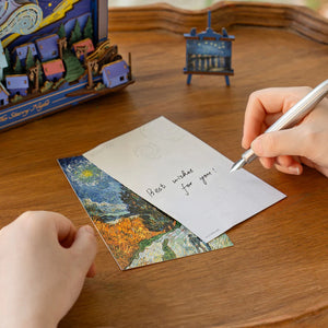 Echo Six Hobbies. Rowood The Starry Night Wall Art 3D Wooden Puzzle TH003, image 7.