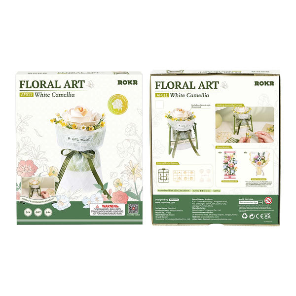 Echo Six Hobbies ROKR AF011 White Camellia gift display