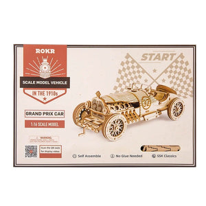 Echo Six Hobbies ROKR Grand Prix Car scale model 3D wooden puzzle, product image 8
