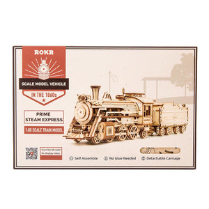Echo Six Hobbies - ROKR Prime Steam Express Train 3D Wooden Puzzle (ROEMC501), image 8