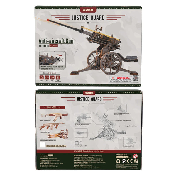 Echo Six Hobbies Robotime ROKR Anti-aircraft Gun LQM01, image 8