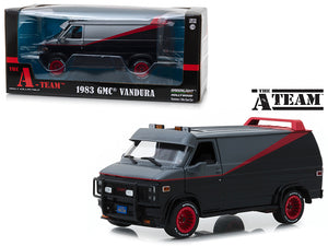 Model of 1983 GMC Vandura from 'The A-Team' with packaging