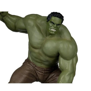 Hulk action figure or collectible statue shown in a dynamic crouching pose against a plain white background.