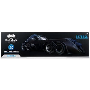 Toy Batmissile packaging with Batman logo on a white background