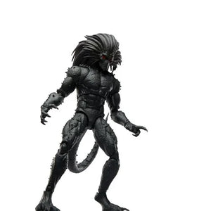Full close-up picture of the Strange Tales Blackheart Action figure, shaded, standing.