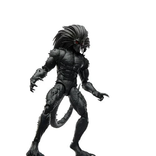 Full close-up picture of the Strange Tales Blackheart Action figure, shaded, standing.