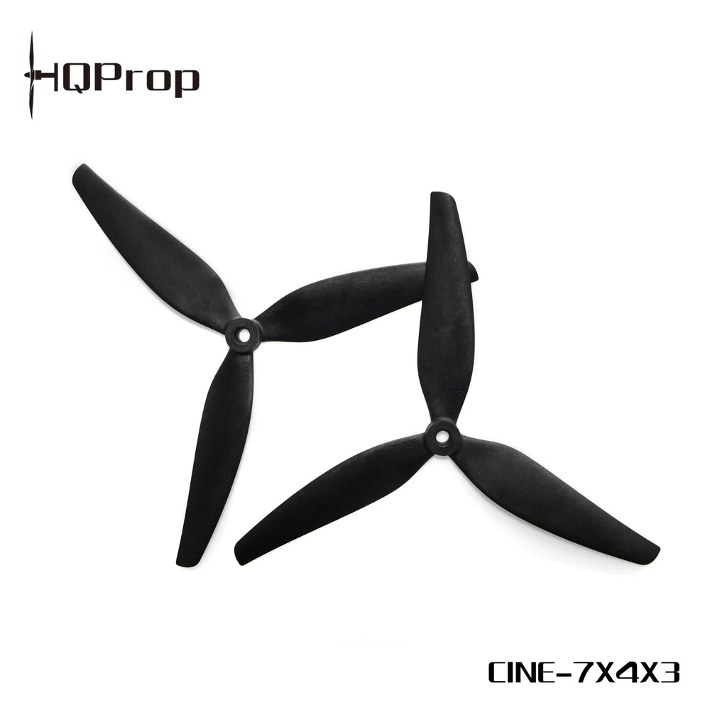 HQProp - Cine7(7X4X3) (1CW+1CCW) Black-Glass Fiber Reinforced Nylon — Cine 7 Propeller