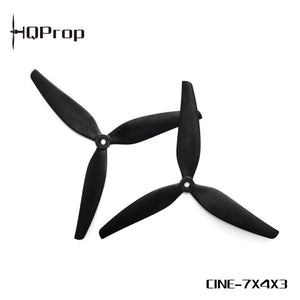 HQProp - Cine7(7X4X3) (1CW+1CCW) Black-Glass Fiber Reinforced Nylon — Cine 7 Propeller