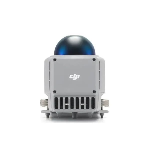 DJI product with a blue spherical component on a white background