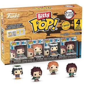 A boxed set of Funko Pop! vinyl figures displayed on a clean white background. The packaging shows the Funko Pop! logo and a window revealing several small character figures with stylized hair and colorful clothing.