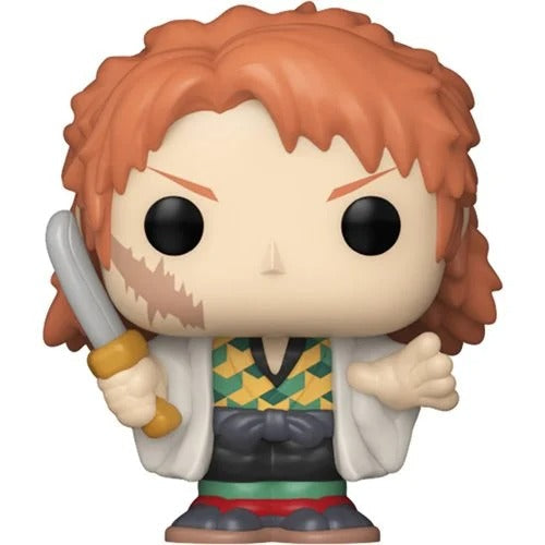 Funko Pop! vinyl figure of a character with red hair and a sword on a white background