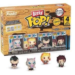 Funko Bitty Pop! packaging with figures and branding