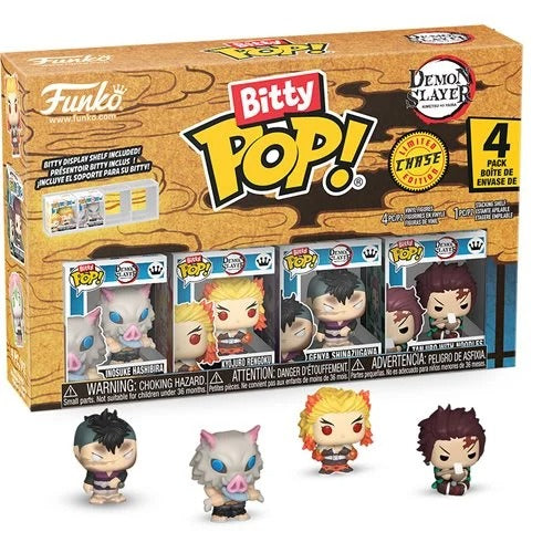 Funko Bitty Pop! packaging with figures and branding