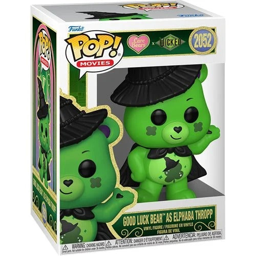 Echo Six Hobbies Funko Pop Movies Care Bears Funko Pop! vinyl figure packaging of a green bear character with a hat, in front of the Funko Pop! logo.