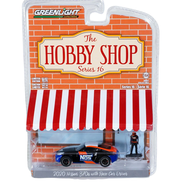 Toy car packaging with 'The Hobby Shop' series 16 branding