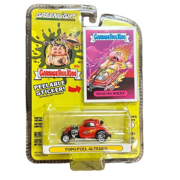 Garbage Pail Kids toy car in packaging with visible branding