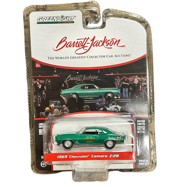 Greenlight Barrett-Jackson 1969 Chevrolet Camaro Z/28 model car in packaging