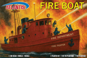 Echo Six Hobbies Atlantis Models 1:160 Fire Boat - Harbour Fire Department — Plastic model kit