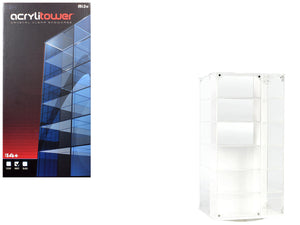 Echo Six Hobbies AcrylItower display stand packaging with a clear acrylic tower on a white background