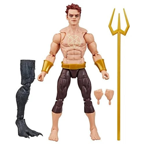 Marvels Strange Tales Build A Figure Daimon Hellstrom Action figure, with all included accessories.