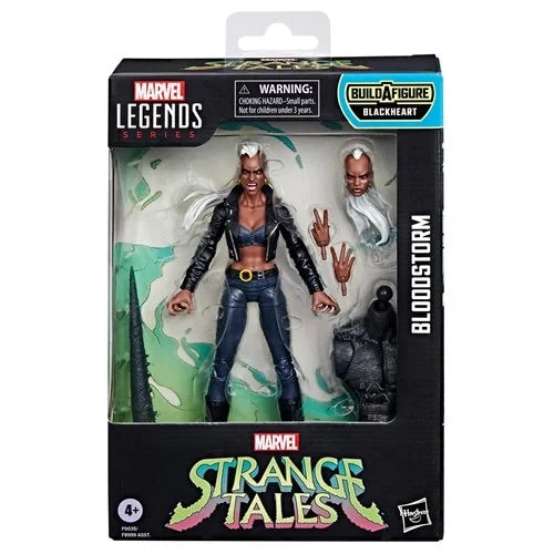 Marvel's Strange Tales Build A Figure Bloddstorm displayed in the retail box, front.