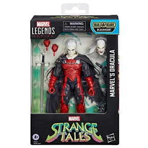 Marvel Legends Series Strange Tales Build A Figure Dracula displayed in the box with white background, front.