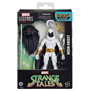 Marvel Legends Moon Knight action figure in packaging with accessories.