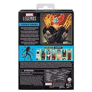 Marvel's Strange Tales Build A Figure, Weapon Of Vengeance displaying the rear view of the retail packaging. 