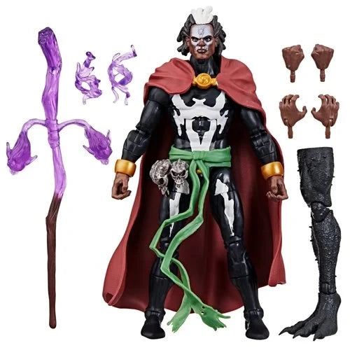 Marvels Strange Tales Build A Figure Brother Voodoo Action figure, with all included accessories.
